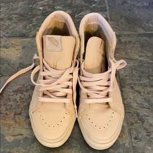 Women’s high top tan Vans - size 7
